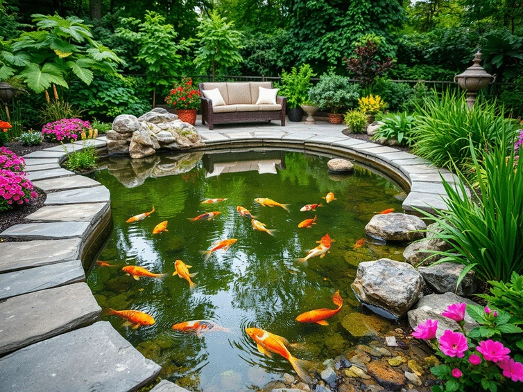 Landscaping and Hardscaping Ideas to Enhance Your Koi Pond Construction